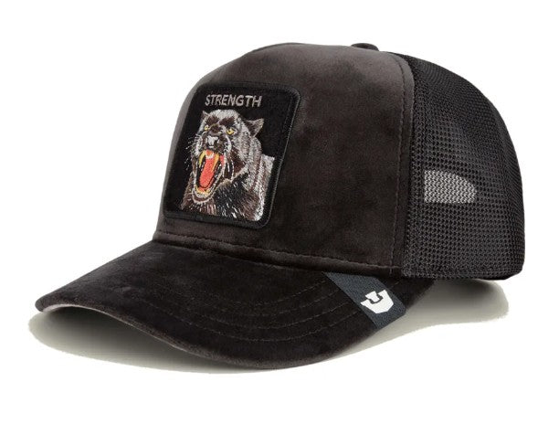 GOORIN BROS Trucker Baseball Cap STRENGHT Panther in Samtoptik