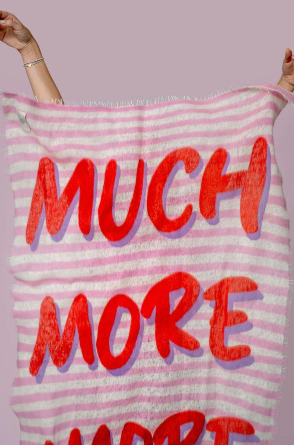 CUTE STUFF Cashmere Schal Much More Amore in Strawberry Shake