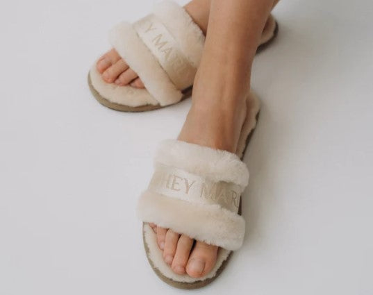 HEY MARLY Schuhe / Hausschuhe Signature Farbe Crema