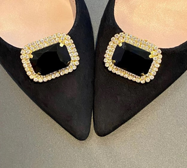 MAXIMONDÄN Schuhclips Glitzer Stone Brilliant "Mailand", Farbe Schwarz