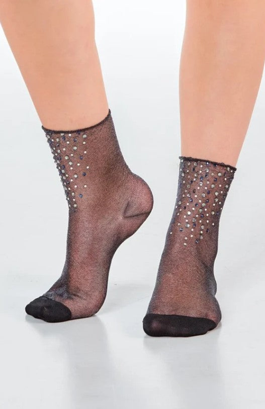 DAILYSOCKS Glitzersocken Laila, Farbe Schwarz