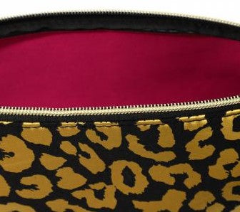 MOO ILO Tasche Clutch Neopren Leo Schwarz Gold