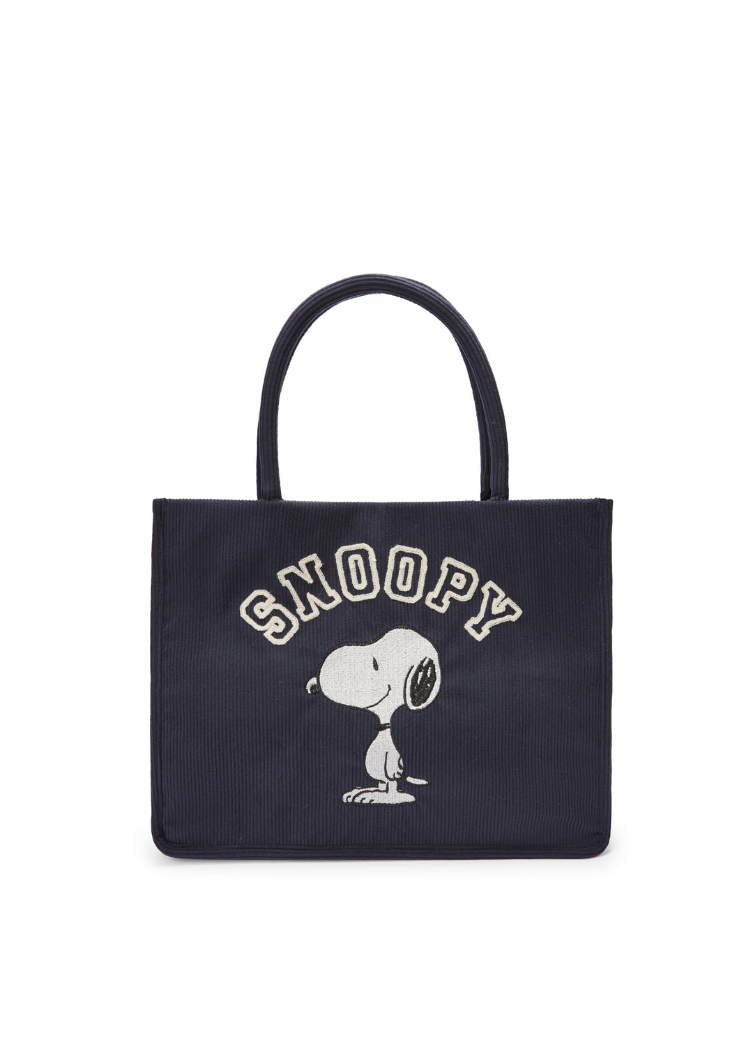 CODELLO Peanuts™ Snoopy Shopper College Style, Cord, Farbe Navy Blau
