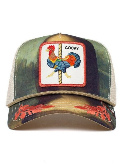 GOORIN BROS Trucker Baseball Cap Sicut Mentula Carousel Cocky Hahn