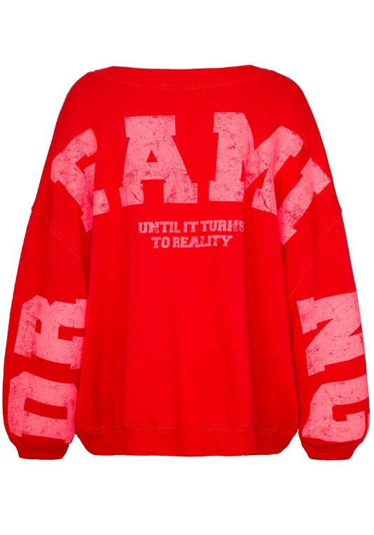 LIV BERGEN Sweatshirt Sky Dreamin Farbe Rot