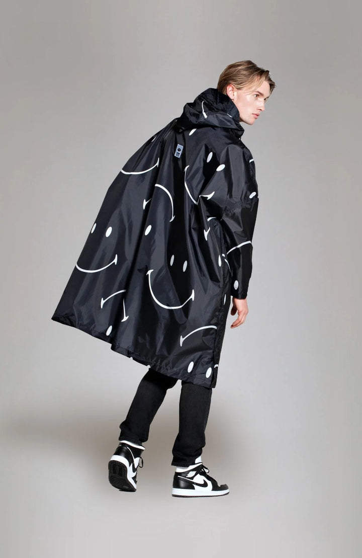 RAIN KISS Poncho smiley - the Original, Farbe Schwarz