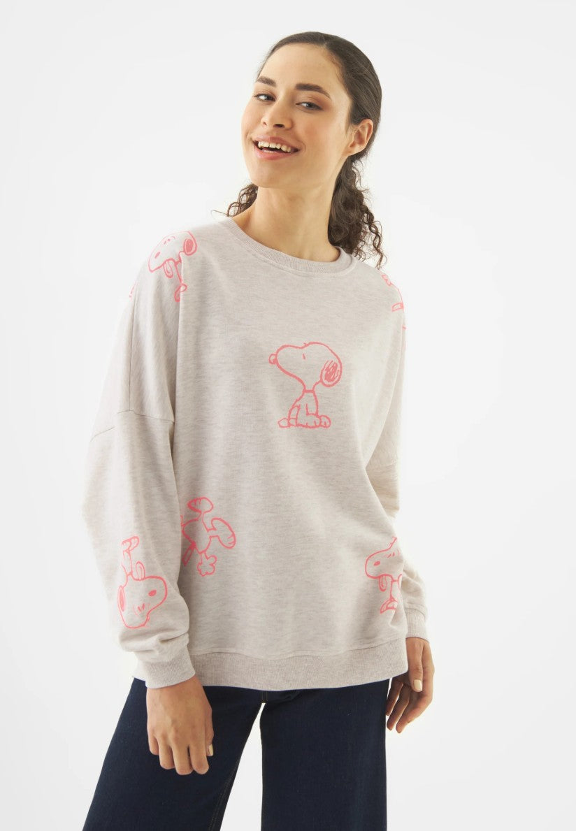 CODELLO Sweatshirt Peanuts™ Snoopy, Farbe Grau Melange
