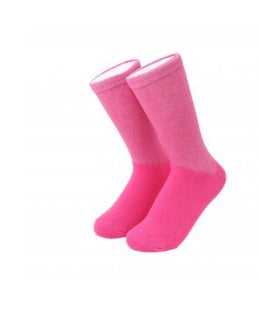 MOO ILO LUREX SOCKEN in kleiner Neonpren Tasche, Farbe Pink