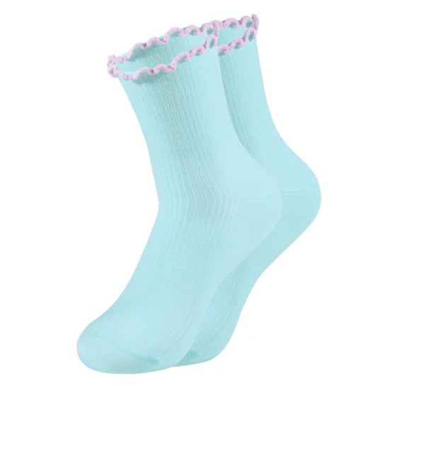 OOLEY Socken Spaghetti Swimming Pool Türkis