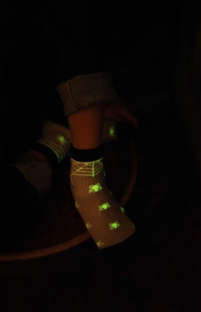 MDMD Socken Spiders Spinnen / Leuchtsocken