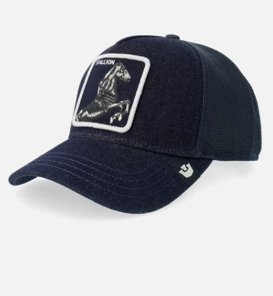 GOORIN BROS Trucker Baseball Cap STALLION Pferd in Denimoptik