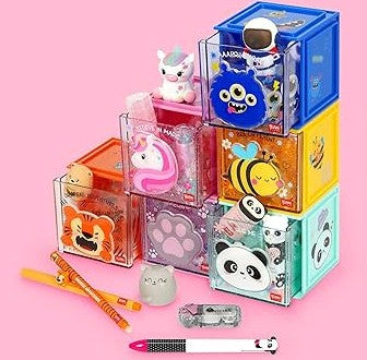 LEGAMI Erweiterbare Schreibtischbox zum Stapeln KATZEN PFOTE