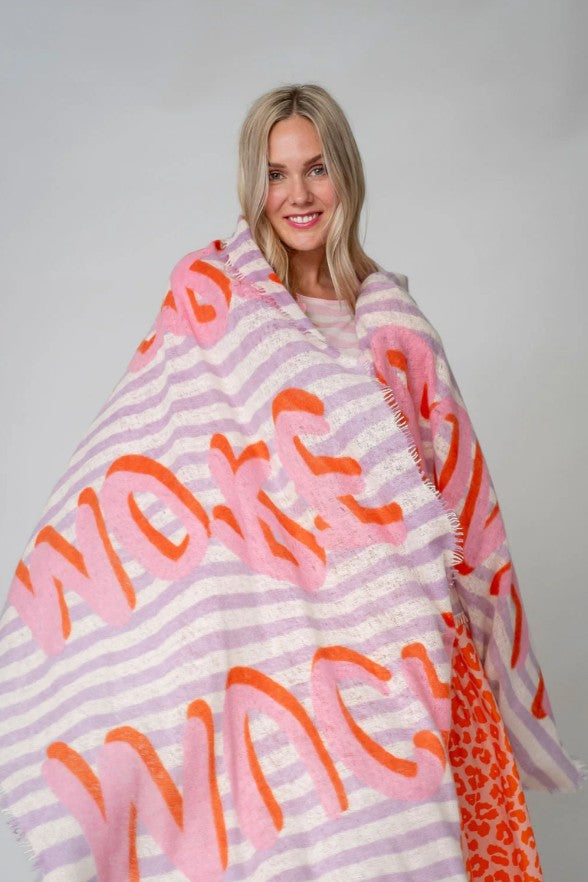 CUTE STUFF Cashmere Schal Much More Amore in Lavender Mist