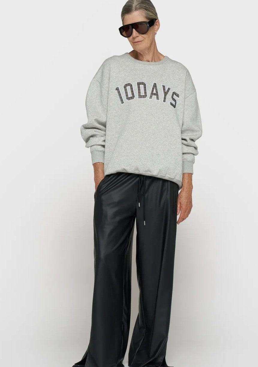 10DAYS Sweatshirt, Farbe Grau Melee