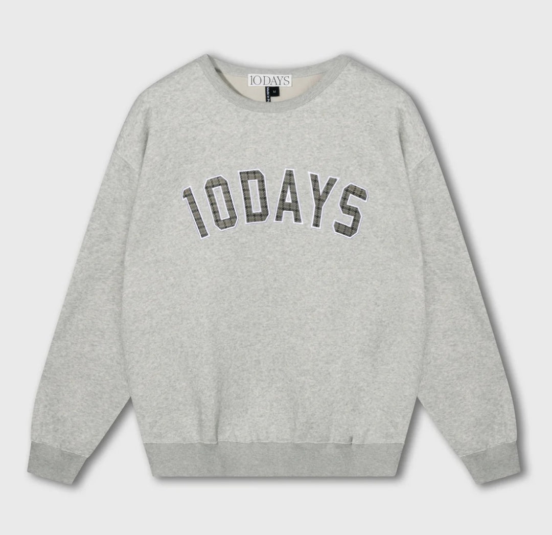 10DAYS Sweatshirt, Farbe Grau Melee
