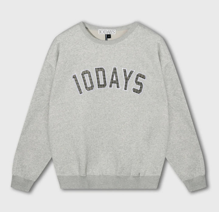 10DAYS Sweatshirt, Farbe Grau Melee