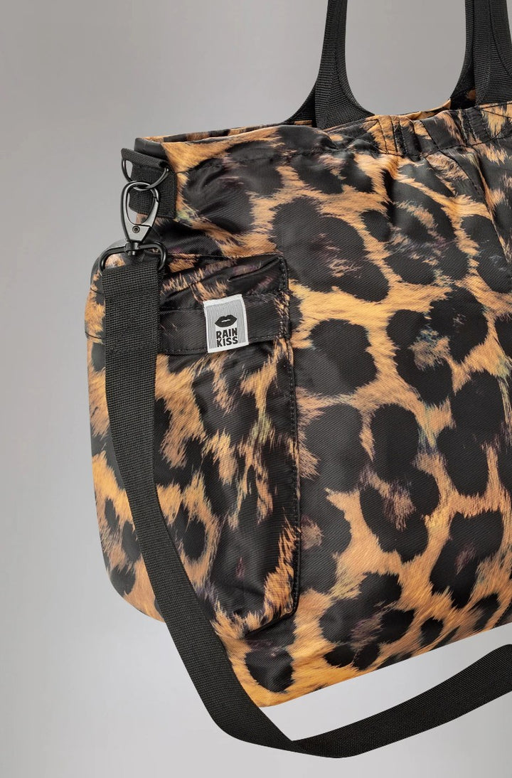 RAIN KISS Tasche Shopper Tote Bag Classic Leo dunkel