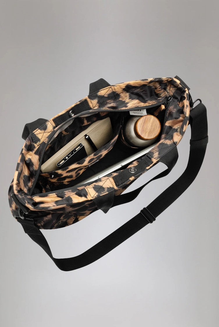 RAIN KISS Tasche Shopper Tote Bag Classic Leo dunkel