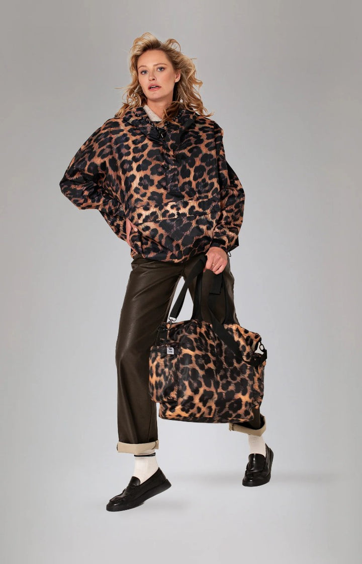 RAIN KISS Tasche Shopper Tote Bag Classic Leo dunkel