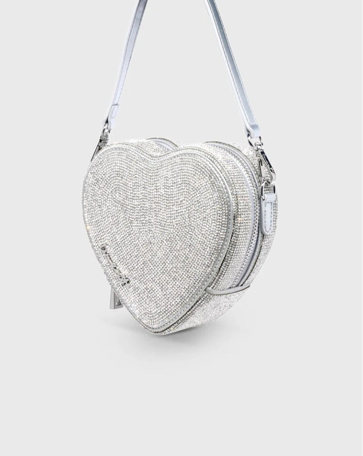 weat HEART CRYSTAL Tasche Farbe Crystal/Silber