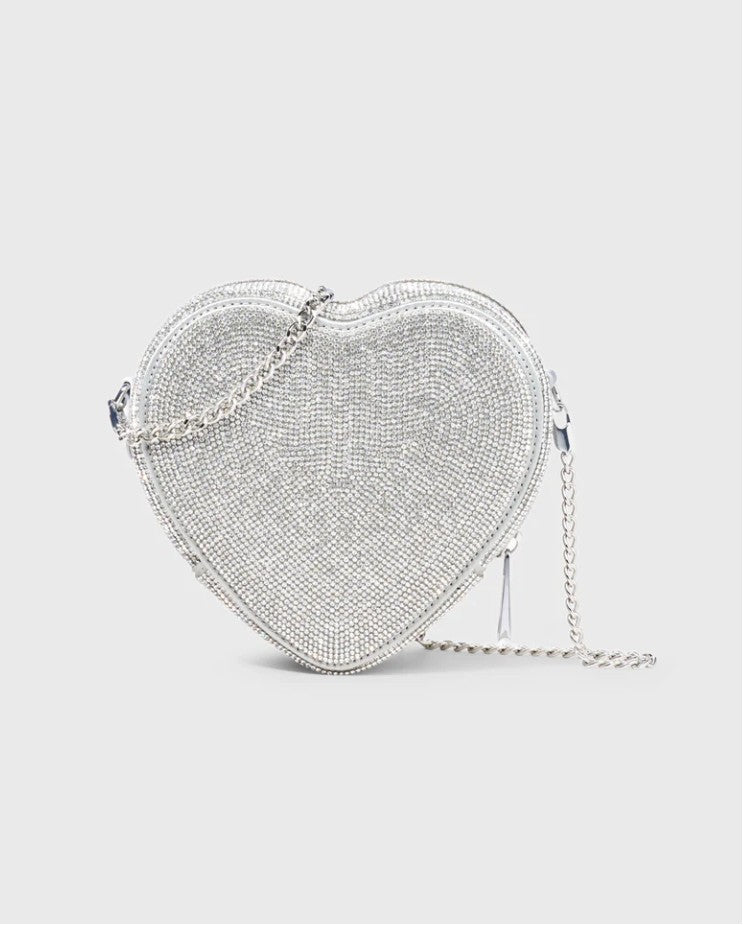 weat HEART CRYSTAL Tasche Farbe Crystal/Silber