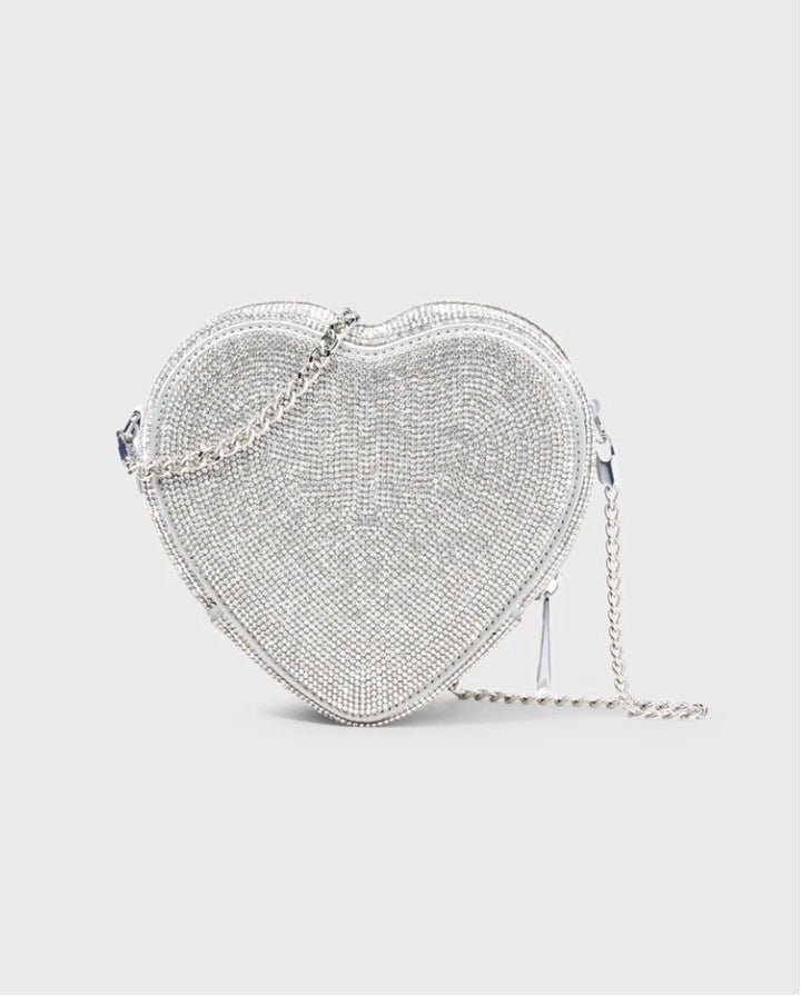 weat HEART CRYSTAL Tasche Farbe Crystal/Silber