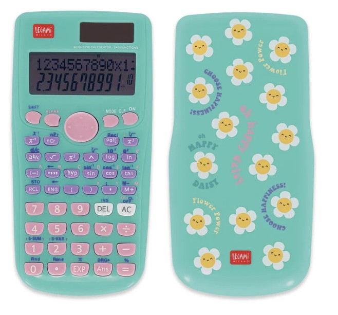 LEGAMI Wissenschaftlicher Taschenrechner Count on me Daisy Blumen