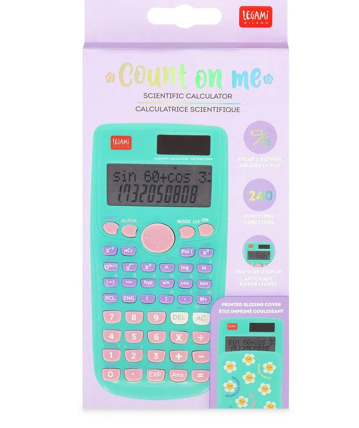 LEGAMI Wissenschaftlicher Taschenrechner Count on me Daisy Blumen