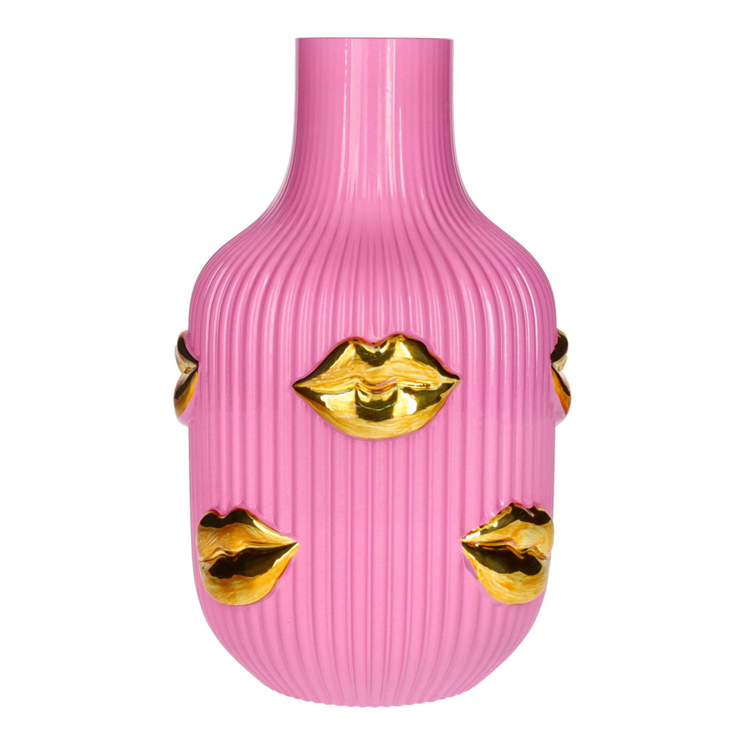 GIFTCOMPANY Vase L’AMOUR LIPPEN, Farbe Rosa, Modell groß
