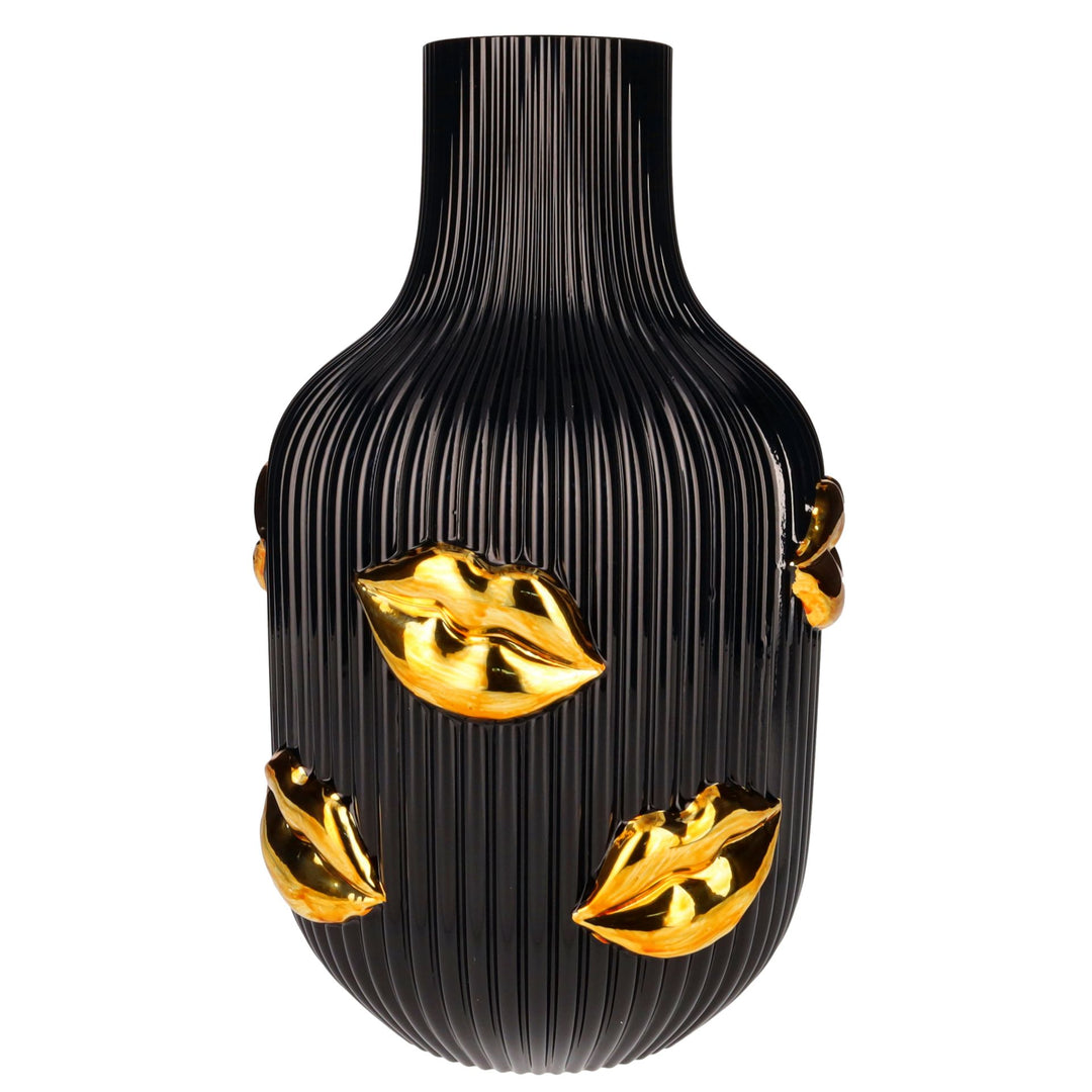 GIFTCOMPANY Vase L’AMOUR LIPPEN, Farbe Gold, Modell klein