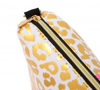 MOO ILO Tasche Clutch Neopren Leo Weiß Gold