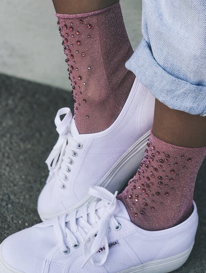 DAILYSOCKS Glitzersocken Laila, Farbe Pink
