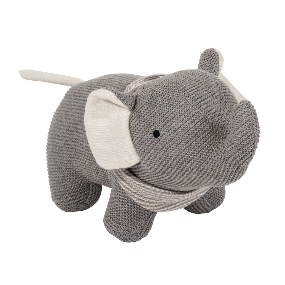 PAD KUSCHELTIER, Elefant, Farbe Grau, gestrickt