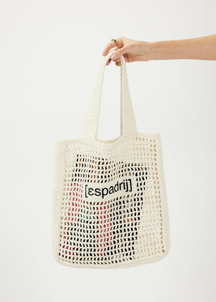 ESPADRIJ L´ORIGINALE RAPHIA TOTE, Farbe Weiß