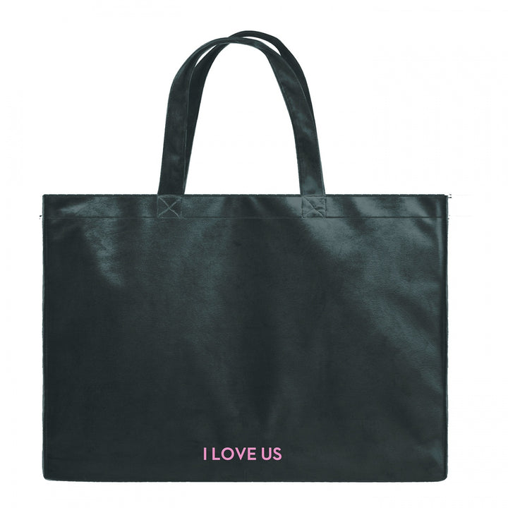 SORBET ISLAND Tasche Shopper "I LOVE US", Farbe dunkles Grün