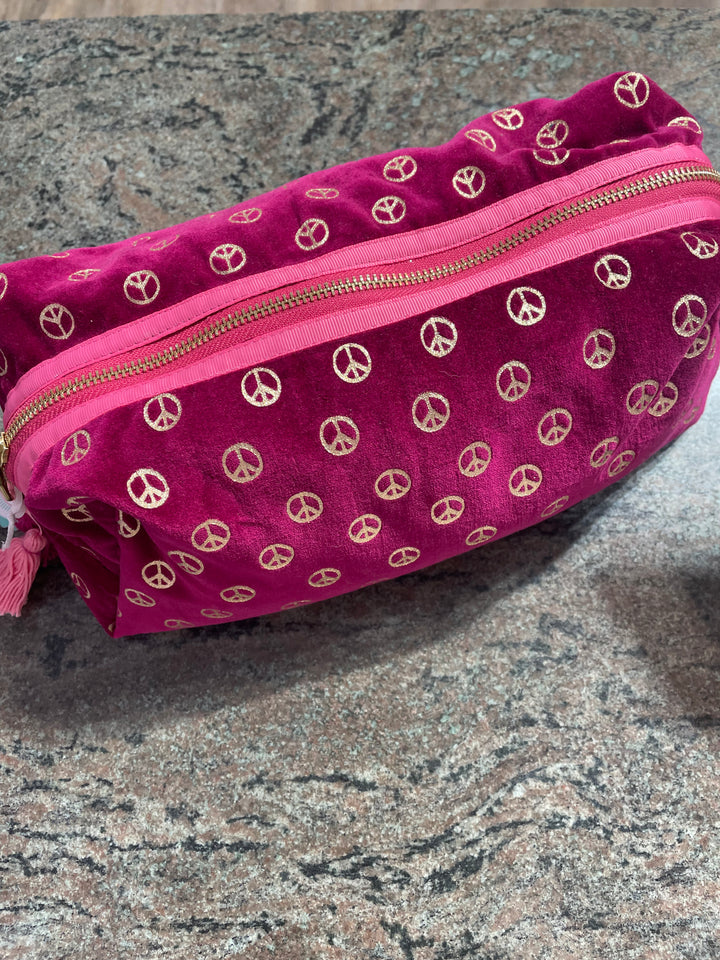 NOI HAMBURG Kosmetiktasche XXL, PEACE, Farbe Himbeere