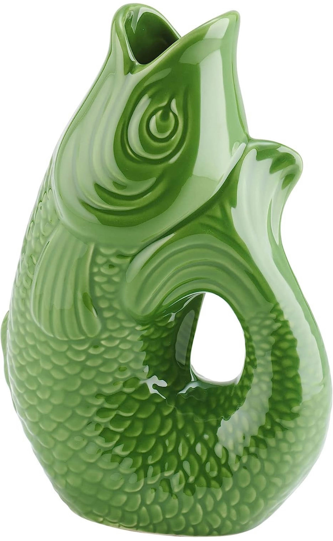 GIFTCOMPANY, Karaffe Fisch Vase Monsieur Carafon, Größe L, Farbe Grün