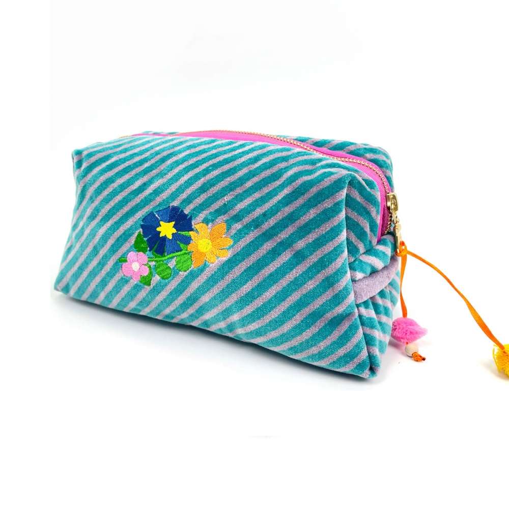 NOI HAMBURG Kosmetiktasche Blumen