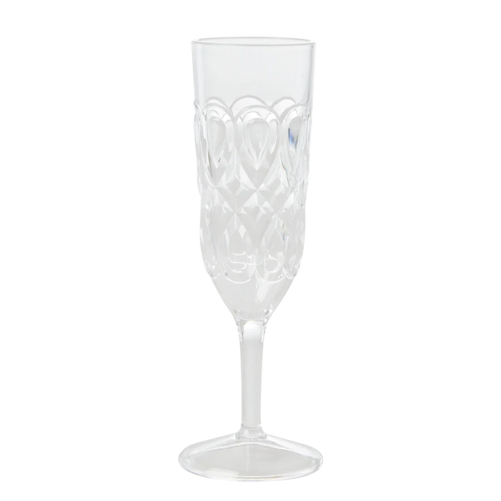 RICE Acryl Glas, Sekt/Champagner Farbe Klar/Transparent