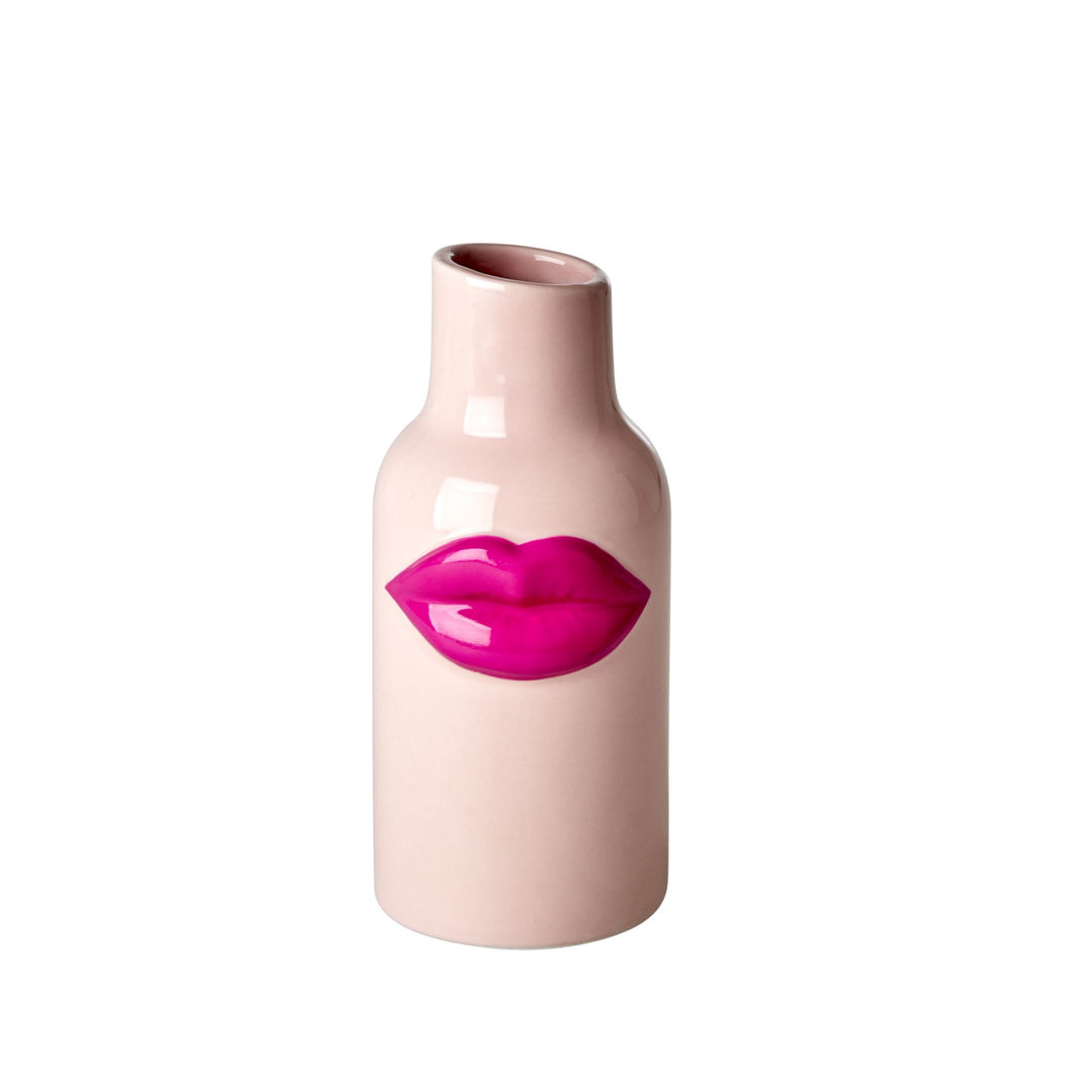 RICE Vase Lippen pink, klein